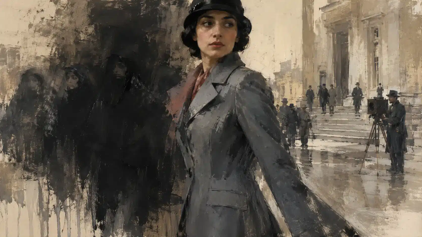 Early Pahlavi women’s coat silhouette